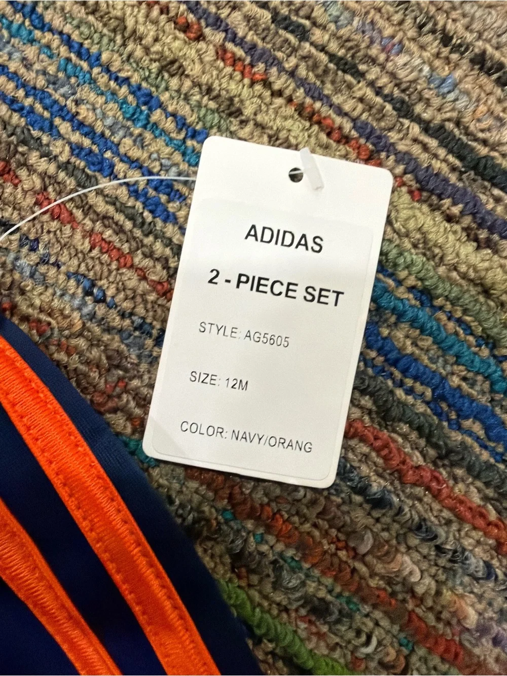 adidas Kids Orange Track Pants